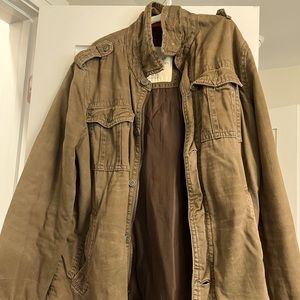 Men’s Large Canvas Bomber Jacket - American Eagle